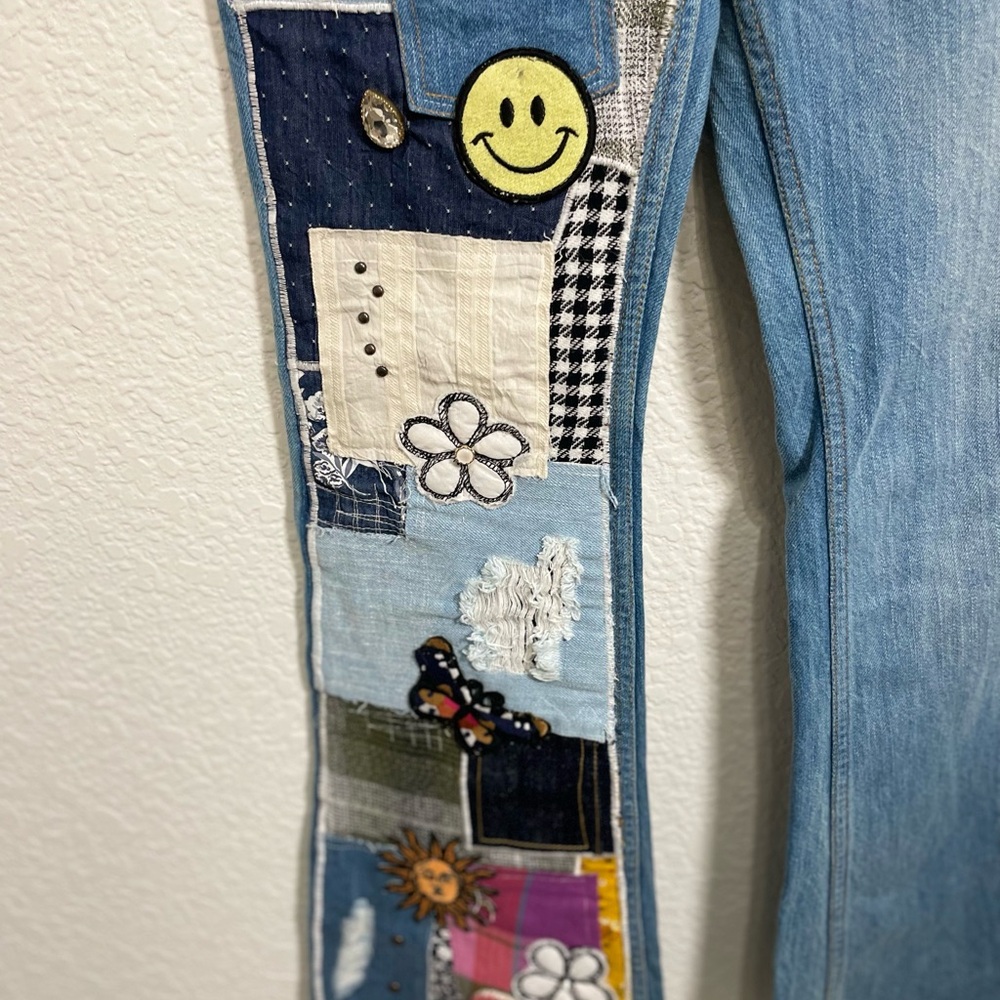 BDG Urban Outfitters Patchwork Jeans Size 24 - Picture 4 of 13